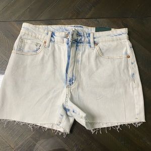 Denim mom shorts